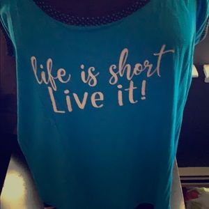 Life is short tank tops